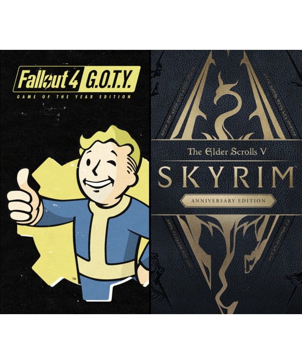The Elder Scrolls V: Skyrim Anniversary Edition + Fallout 4 G.O.T.Y. XBOX One / Xbox Series X|S Xbox One Key EUROPE